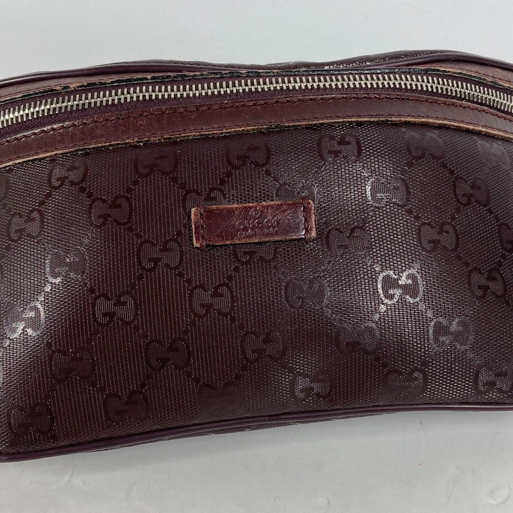 GUCCI 233269 カバン GGインプリメ ショルダーバッグ クロス ベルトバッグ ボディバッグ PVC/レザー メンズ パープル系