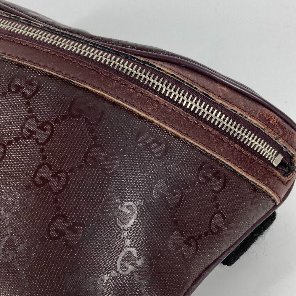 GUCCI 233269 カバン GGインプリメ ショルダーバッグ クロス ベルトバッグ ボディバッグ PVC/レザー メンズ パープル系