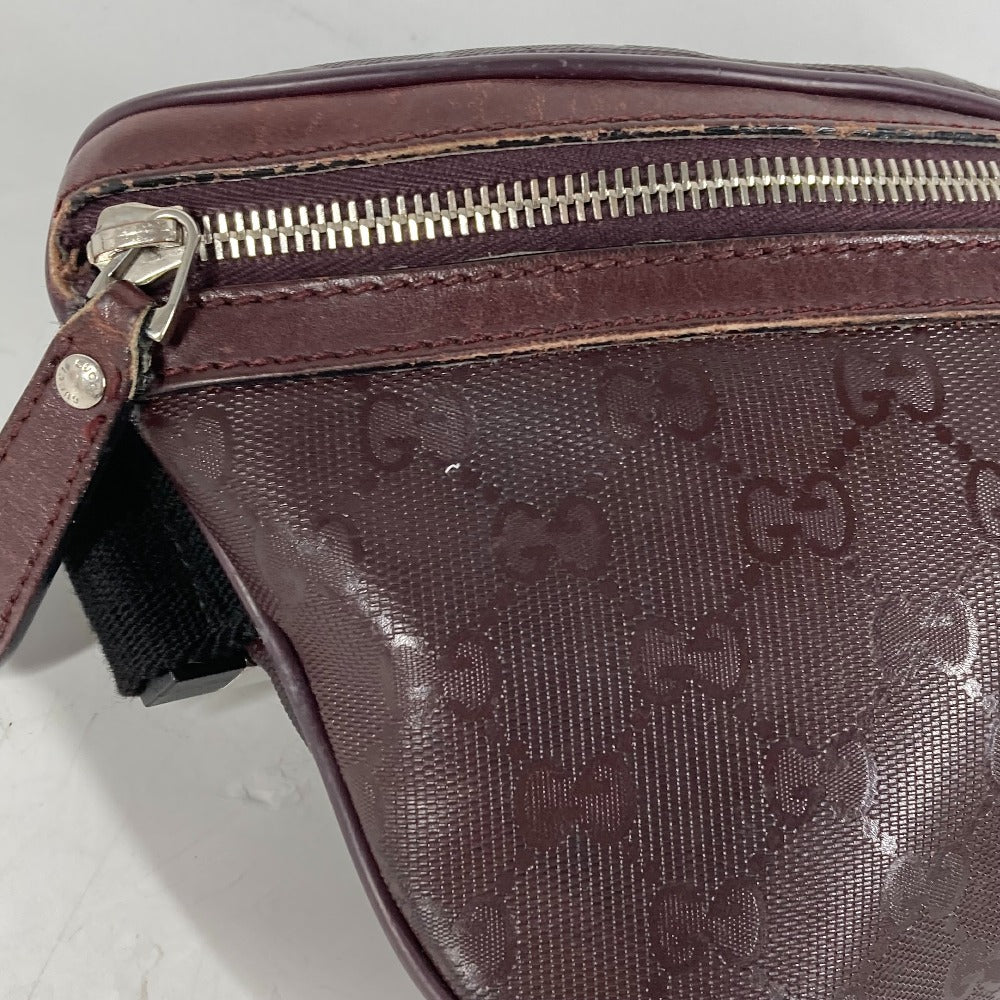 GUCCI 233269 カバン GGインプリメ ショルダーバッグ クロス ベルトバッグ ボディバッグ PVC/レザー メンズ パープル系