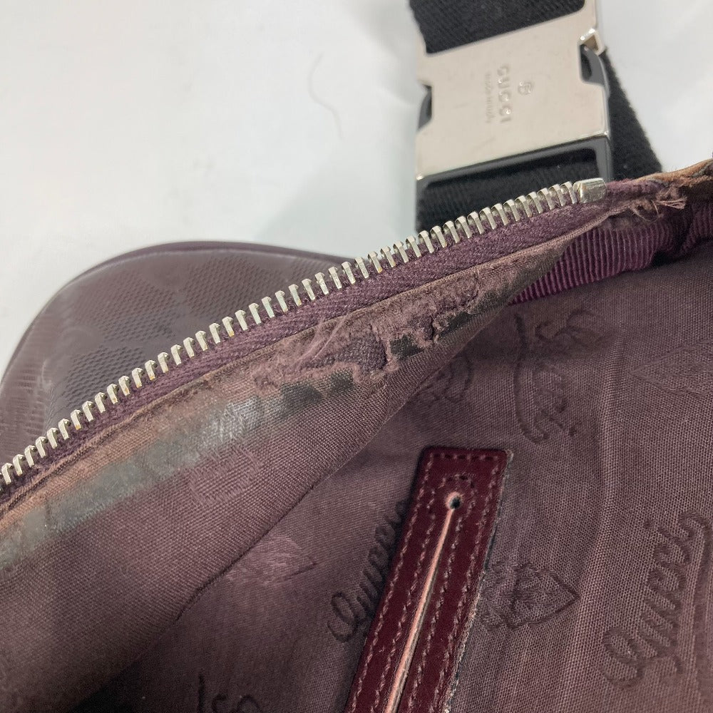 GUCCI 233269 カバン GGインプリメ ショルダーバッグ クロス ベルトバッグ ボディバッグ PVC/レザー メンズ パープル系