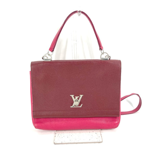 LOUIS VUITTON バイカラー ロックミー2 2WAY ショルダーバッグ 斜め掛け ハンドバッグ レザー レディース パープル
