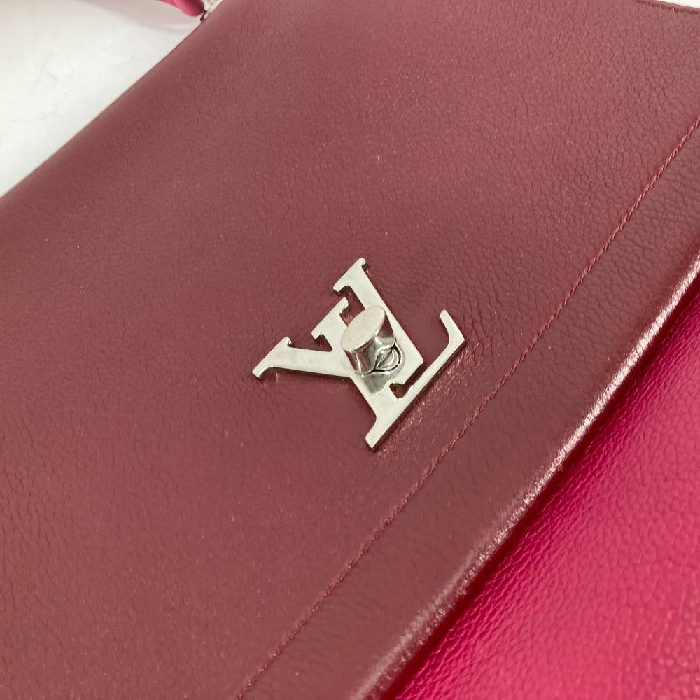 LOUIS VUITTON バイカラー ロックミー2 2WAY ショルダーバッグ 斜め掛け ハンドバッグ レザー レディース パープル