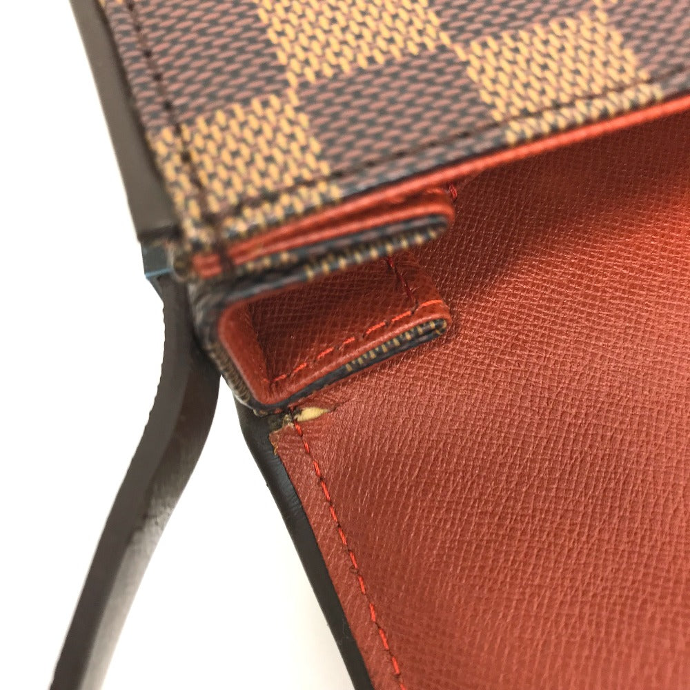 LOUIS VUITTON N51160 ダミエ トライベッカ・ロン ショートストラップ 肩掛け ショルダーバッグ ダミエキャンバス レディース エベヌ ブラウン