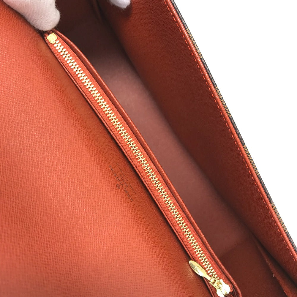 LOUIS VUITTON N51160 ダミエ トライベッカ・ロン ショートストラップ 肩掛け ショルダーバッグ ダミエキャンバス レディース エベヌ ブラウン