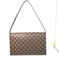 LOUIS VUITTON N51160 ダミエ トライベッカ・ロン ショートストラップ 肩掛け ショルダーバッグ ダミエキャンバス レディース エベヌ ブラウン