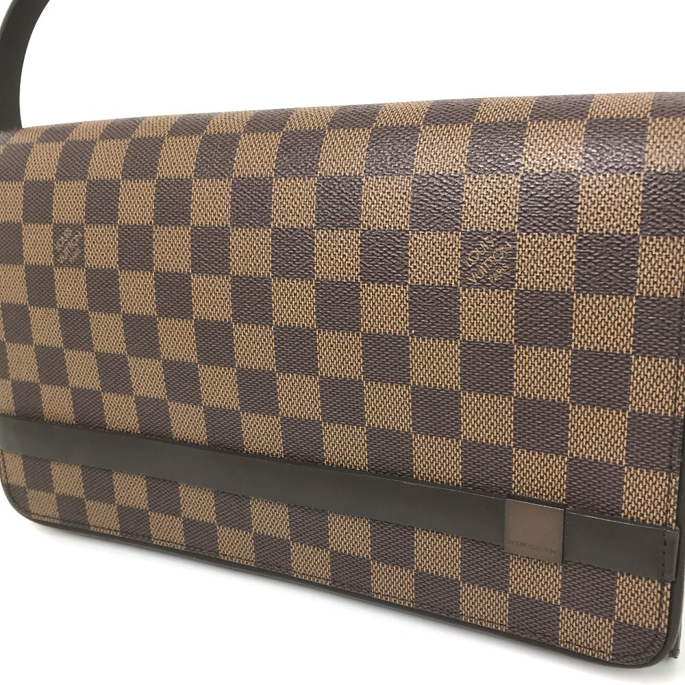 LOUIS VUITTON N51160 ダミエ トライベッカ・ロン ショートストラップ 肩掛け ショルダーバッグ ダミエキャンバス レディース エベヌ ブラウン