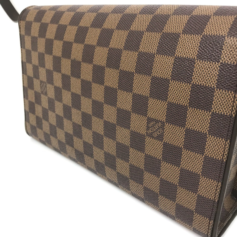 LOUIS VUITTON N51160 ダミエ トライベッカ・ロン ショートストラップ 肩掛け ショルダーバッグ ダミエキャンバス レディース エベヌ ブラウン
