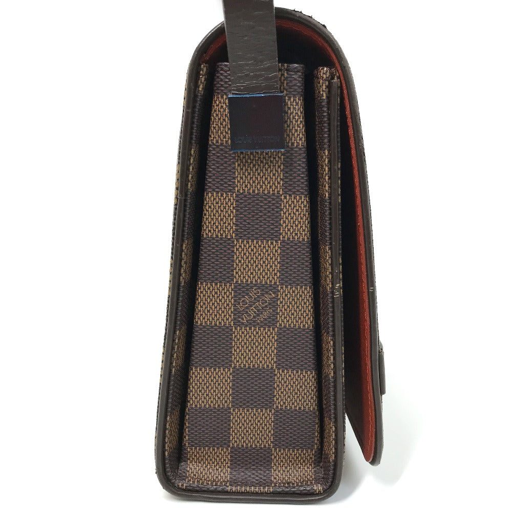 LOUIS VUITTON N51160 ダミエ トライベッカ・ロン ショートストラップ 肩掛け ショルダーバッグ ダミエキャンバス レディース エベヌ ブラウン