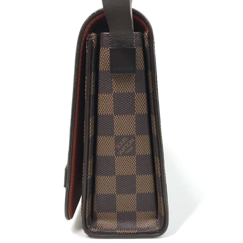 LOUIS VUITTON N51160 ダミエ トライベッカ・ロン ショートストラップ 肩掛け ショルダーバッグ ダミエキャンバス レディース エベヌ ブラウン