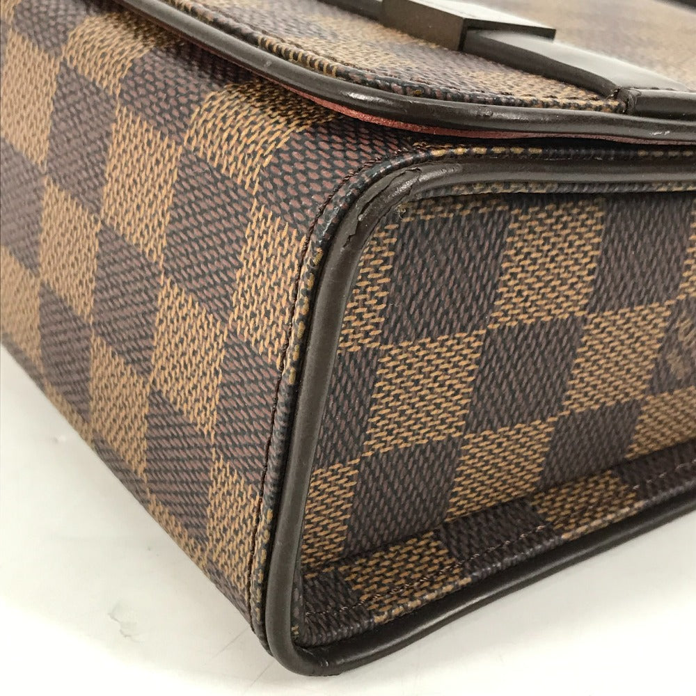 LOUIS VUITTON N51160 ダミエ トライベッカ・ロン ショートストラップ 肩掛け ショルダーバッグ ダミエキャンバス レディース エベヌ ブラウン