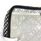 CHANEL チェック CC ココマーク カバン 肩掛け ハンドバッグ ショルダーバッグ キャンバス レディース ホワイト