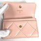 CHANEL 19ライン チェーン CC カードケース マトラッセ ココマーク 財布 小銭入れ コインケース ラムスキン レディース ピンク