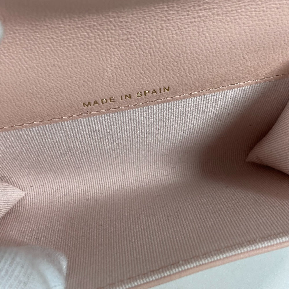 CHANEL 19ライン チェーン CC カードケース マトラッセ ココマーク 財布 小銭入れ コインケース ラムスキン レディース ピンク