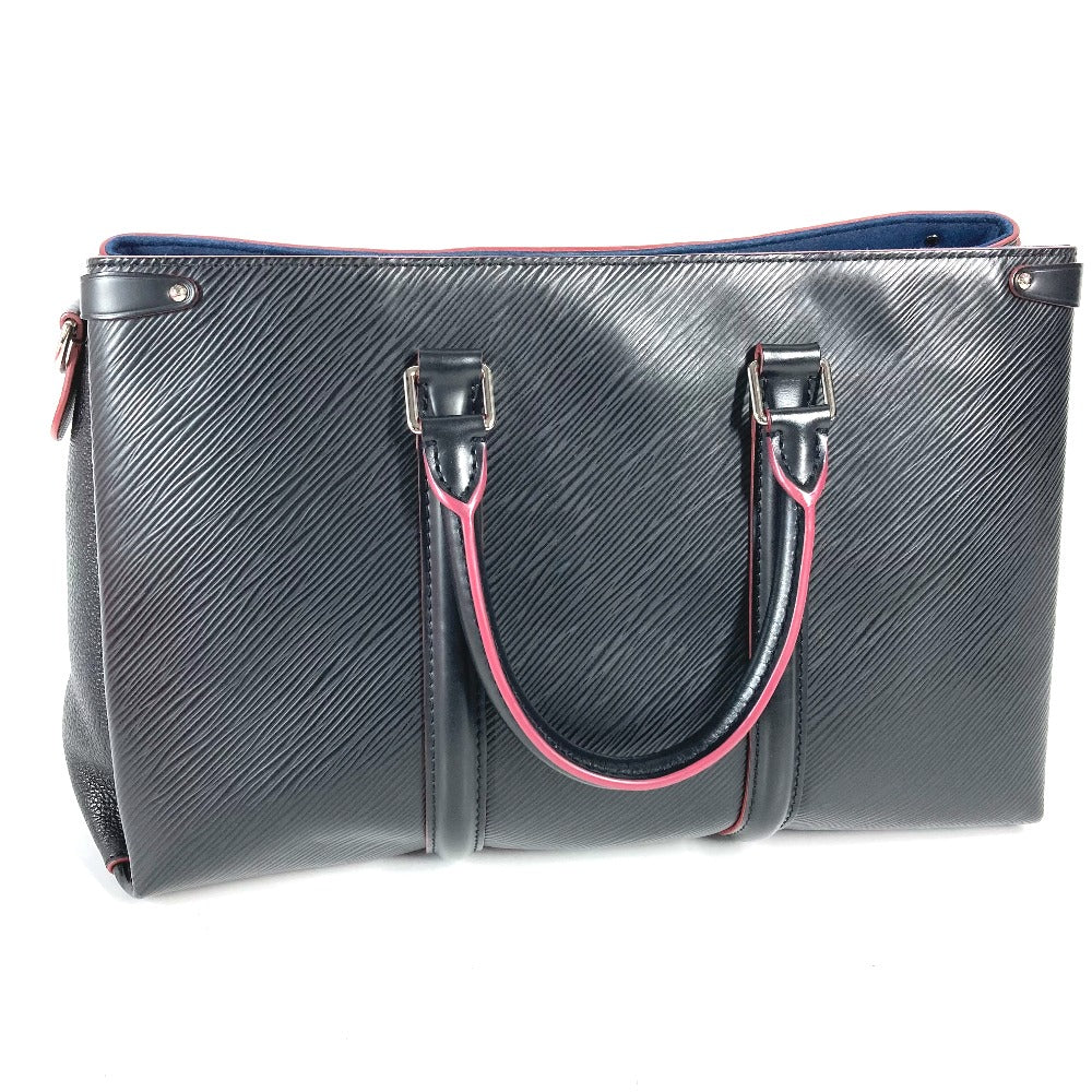 LOUIS VUITTON M55610 エピ スフロNV MM トートバッグ カバン バイカラー 肩掛け ショルダーバッグ ハンドバッグ エピレザー レディース ノワール ブラック