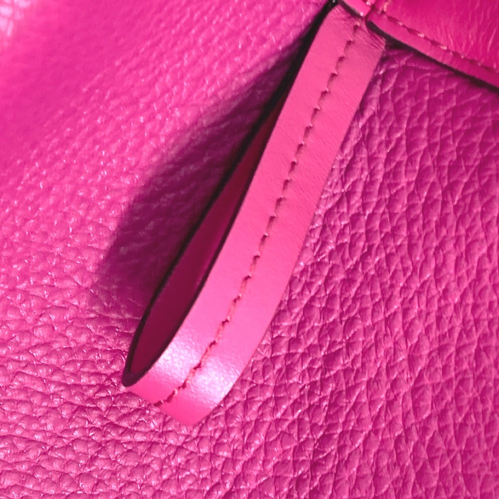 FENDI 8BS083 ORIGAMI MINI オリガミミニ スモール 肩掛け ショルダーバッグ レザー レディース パープル
