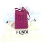 FENDI 8BS083 ORIGAMI MINI オリガミミニ スモール 肩掛け ショルダーバッグ レザー レディース パープル