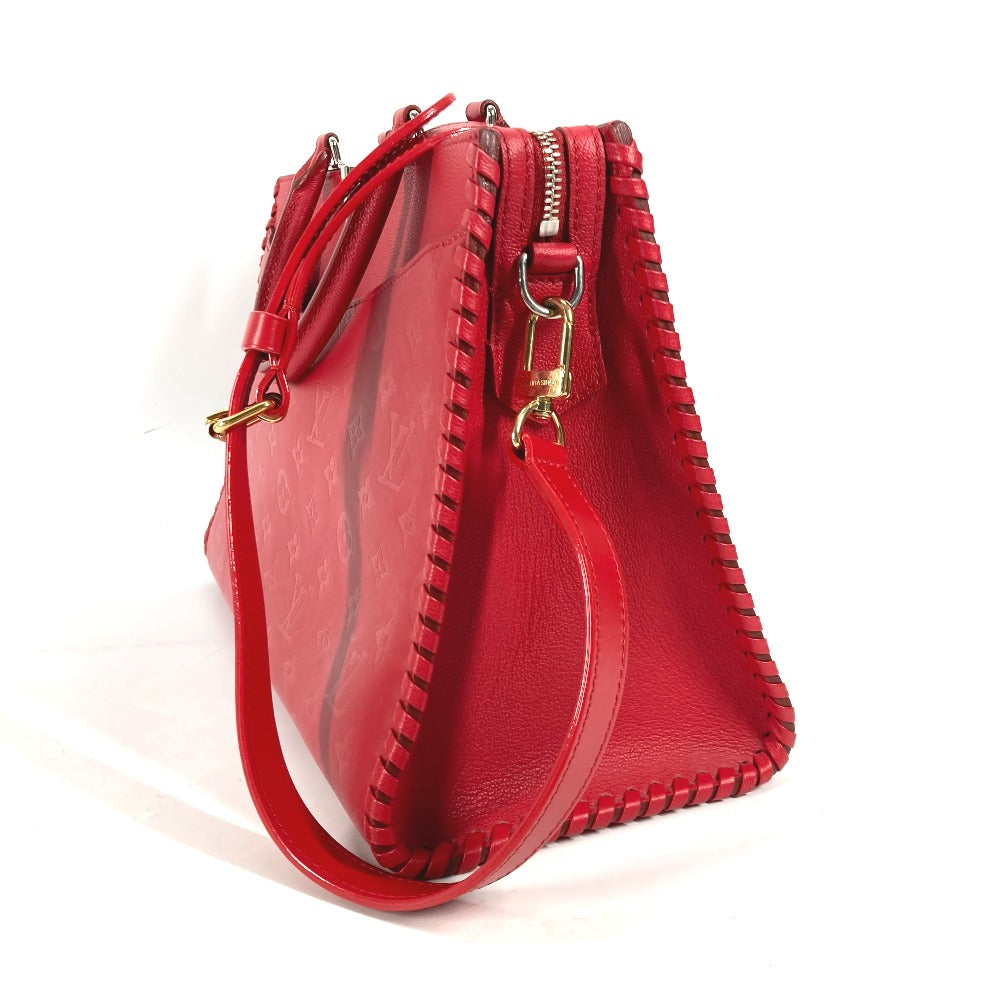 LOUIS VUITTON M54146 モノグラム ヴェリージップ トート 2WAY ハンドバッグ トートバッグ 斜め掛け ショルダーバッグ レザー レディース ルビー レッド