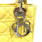 Dior M0532PCAL レディディオール LADYDIOR My ABCDior 2WAY ハンドバッグ スター ショルダーバッグ ハンドバッグ ラムスキン レディース イエロー