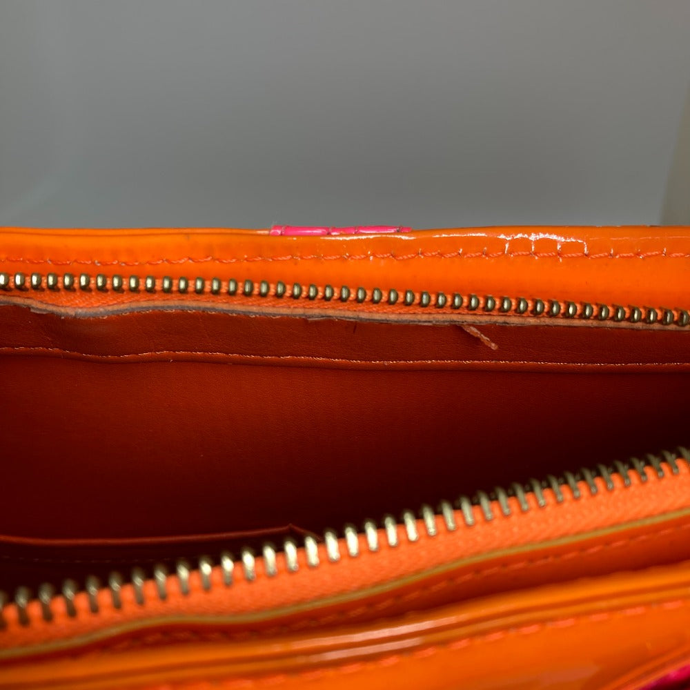LOUIS VUITTON M91935 モノグラムヴェルニフルオ ヒューストン 2002年クリスマス限定 カバン トートバッグ ショルダーバッグ モノグラムヴェルニキャンバス レディース オレンジ