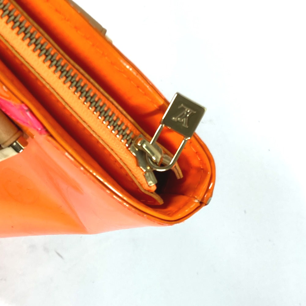 LOUIS VUITTON M91935 モノグラムヴェルニフルオ ヒューストン 2002年クリスマス限定 カバン トートバッグ ショルダーバッグ モノグラムヴェルニキャンバス レディース オレンジ