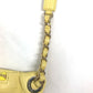 CHANEL A57832 Chain Belt Bag, Waist Pouch, CC Coco Mark, Crossbody Quilted Matelasse Lambskin, Yellow, Women's