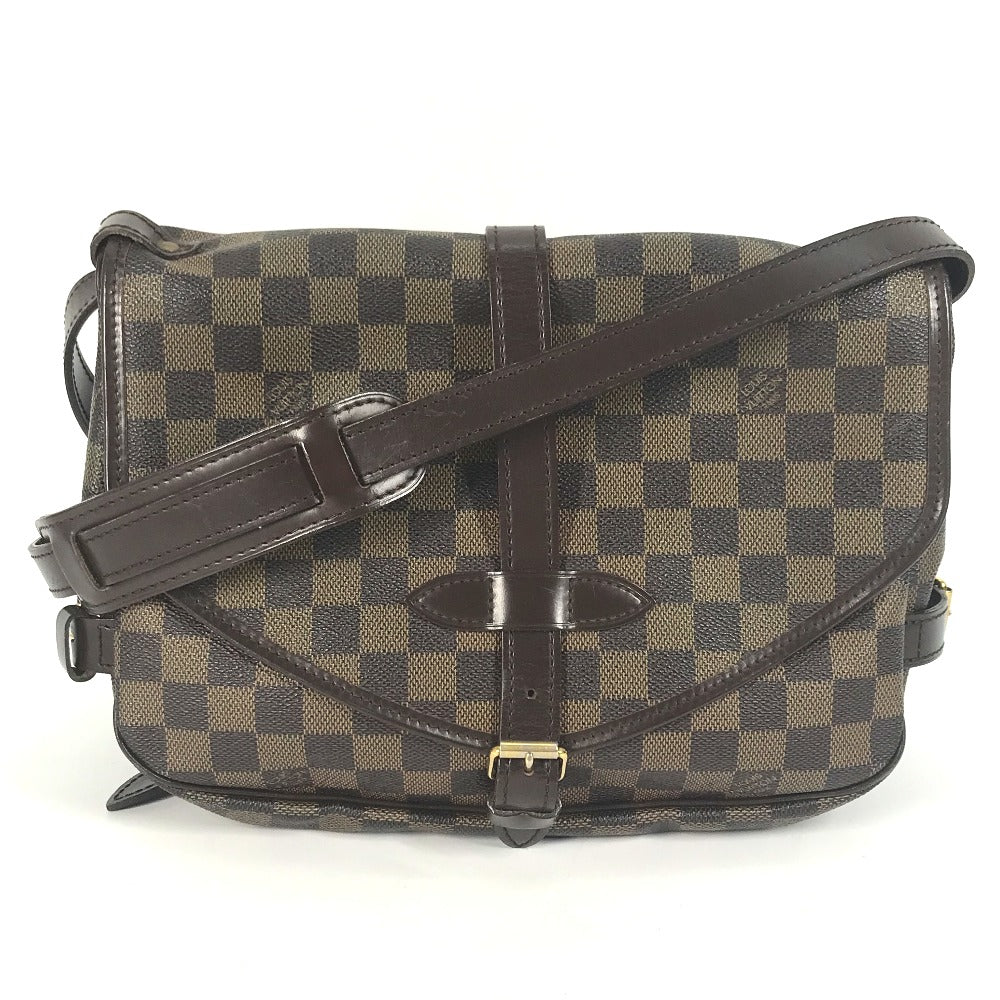 LOUIS VUITTON N48081 ダミエ ソミュール30 斜め掛け カバン バッグ ショルダーバッグ ダミエキャンバス レディース エベヌ ブラウン