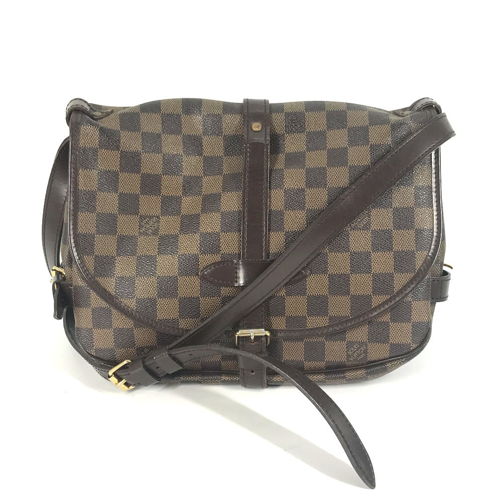 LOUIS VUITTON N48081 ダミエ ソミュール30 斜め掛け カバン バッグ ショルダーバッグ ダミエキャンバス レディース エベヌ ブラウン