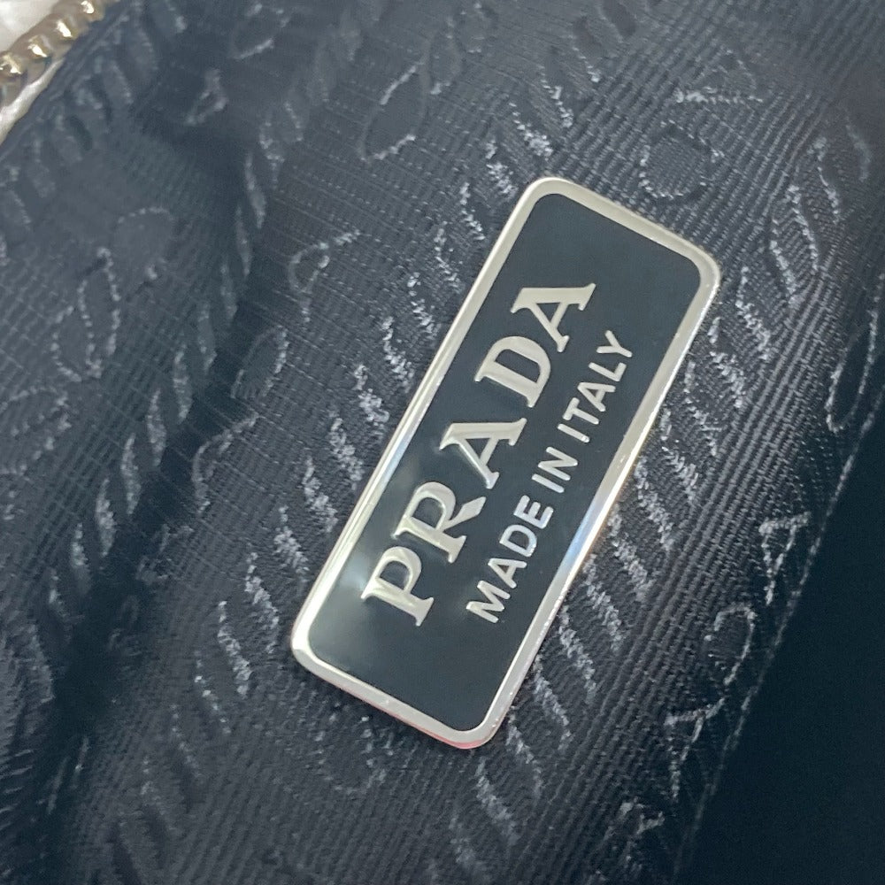 PRADA 1NE515 テリー ミニ Re-Edition 2000 SPUGNA ロゴ カバン ハンドバッグ ショルダーバッグ 肩掛け トートバッグ ファブリック レディース ホワイト