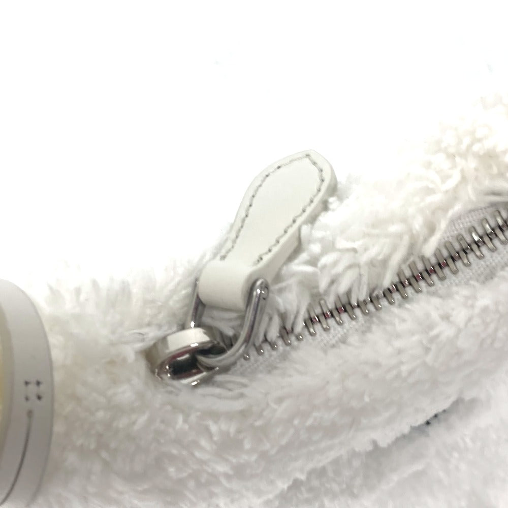 PRADA 1NE515 テリー ミニ Re-Edition 2000 SPUGNA ロゴ カバン ハンドバッグ ショルダーバッグ 肩掛け トートバッグ ファブリック レディース ホワイト