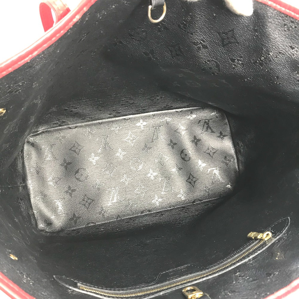 LOUIS VUITTON M45544 LVxUF ウルスフィッシャー ネヴァーフル MM カバン バッグ 肩掛け ショルダーバッグ ポーチ付き トートバッグ モノグラムタフタージュキャンバス レディース レッド