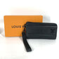 LOUIS VUITTON M69831 アエログラム ジッピーウォレット ロングウォレット ラウンドファスナー 長財布 グレインレザー メンズ ノワール ブラック