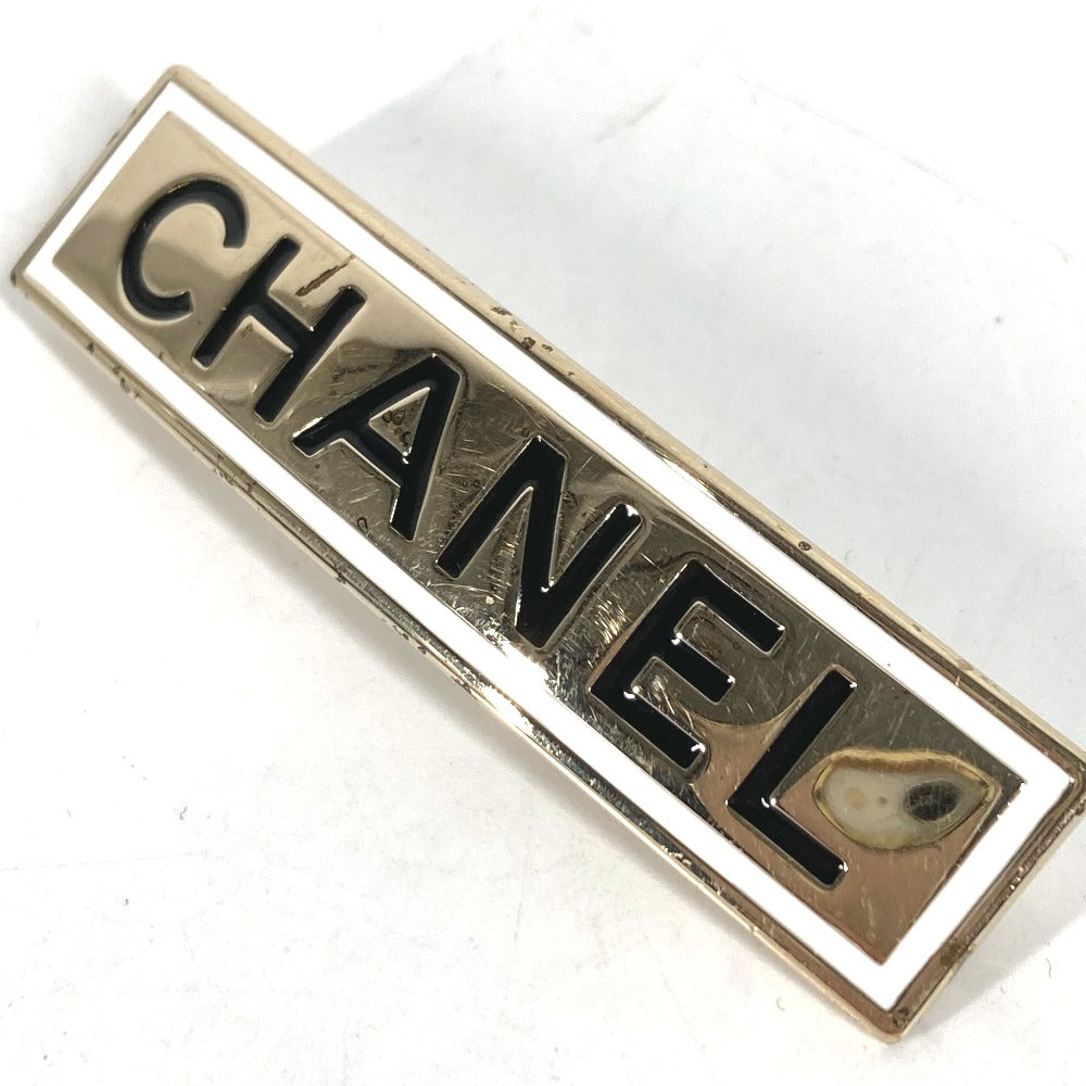 CHANEL B21B ロゴ ヘアアクセサリー ヘアピン バレッタ メタル レディース ゴールド