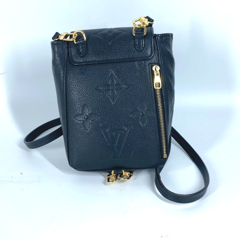 LOUIS VUITTON M80596 モノグラムアンプラント タイニー バックパック カバン リュックサック モノグラムアンプラントレザー レディース ノワール ブラック