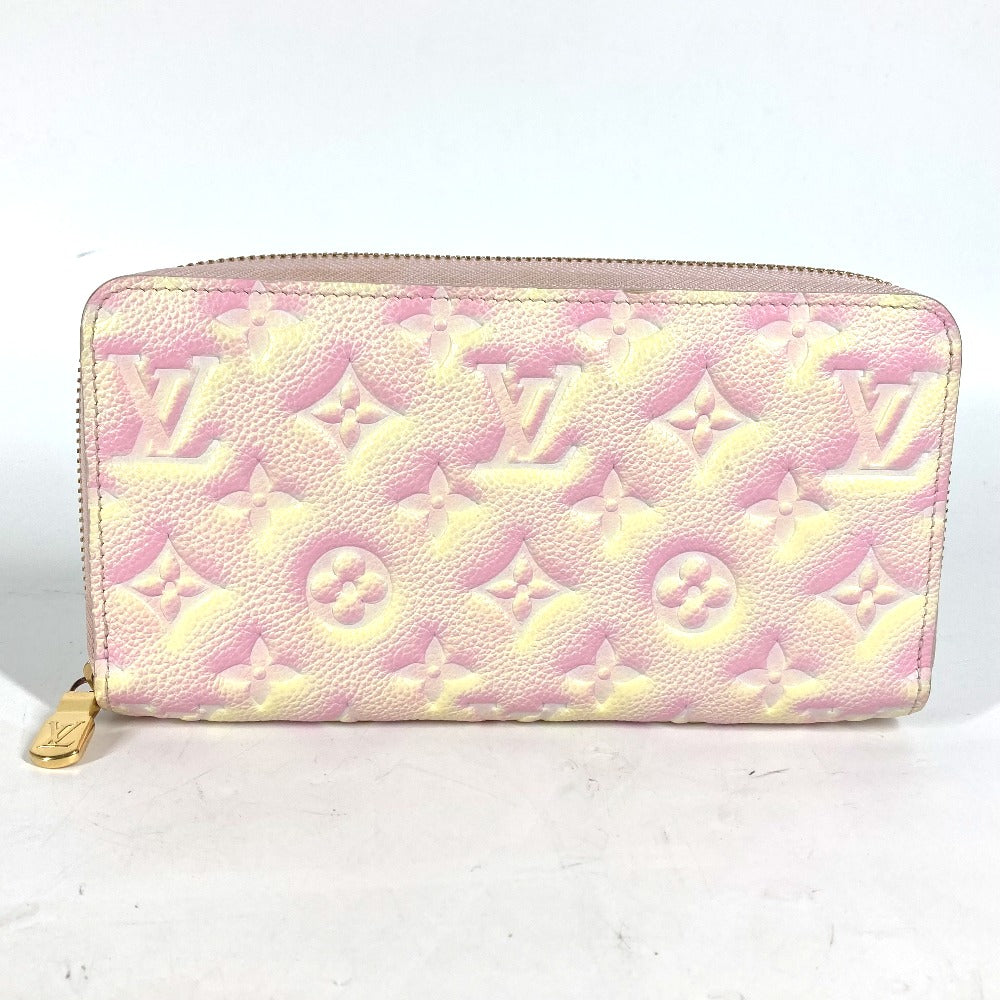 LOUIS VUITTON M81299 モノグラムアンプラント サマースターダスト ジッピーウォレット ラウンドファスナー 長財布 モノグラムアンプラントレザー レディース ピンク