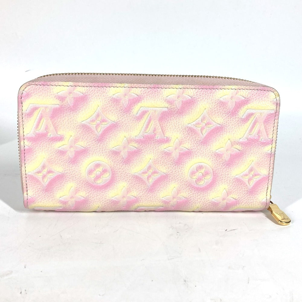 LOUIS VUITTON M81299 モノグラムアンプラント サマースターダスト ジッピーウォレット ラウンドファスナー 長財布 モノグラムアンプラントレザー レディース ピンク