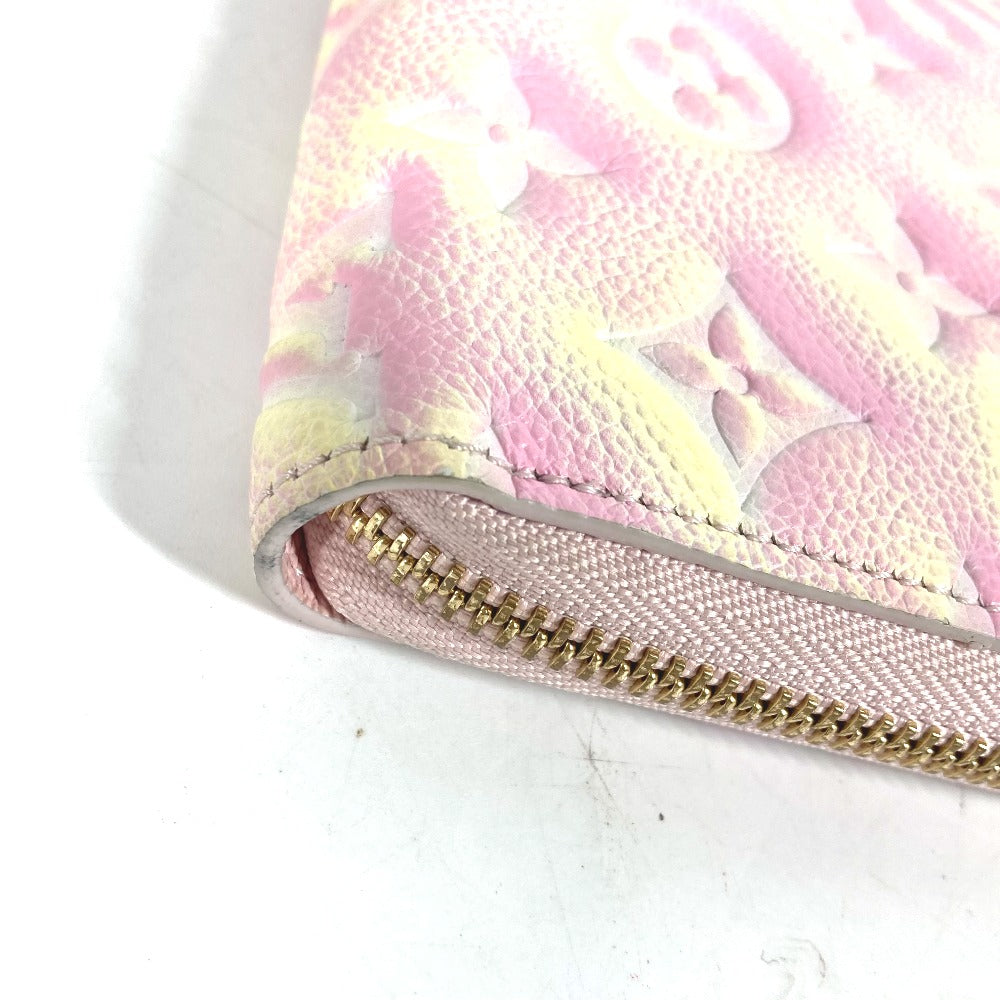 LOUIS VUITTON M81299 モノグラムアンプラント サマースターダスト ジッピーウォレット ラウンドファスナー 長財布 モノグラムアンプラントレザー レディース ピンク
