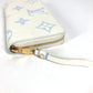 LOUIS VUITTON M83308 モノグラムアンプラント ジッピーウォレット ラウンドファスナー 長財布 モノグラムアンプラントレザー レディース ラテホワイト/キャンディブルー ブルー