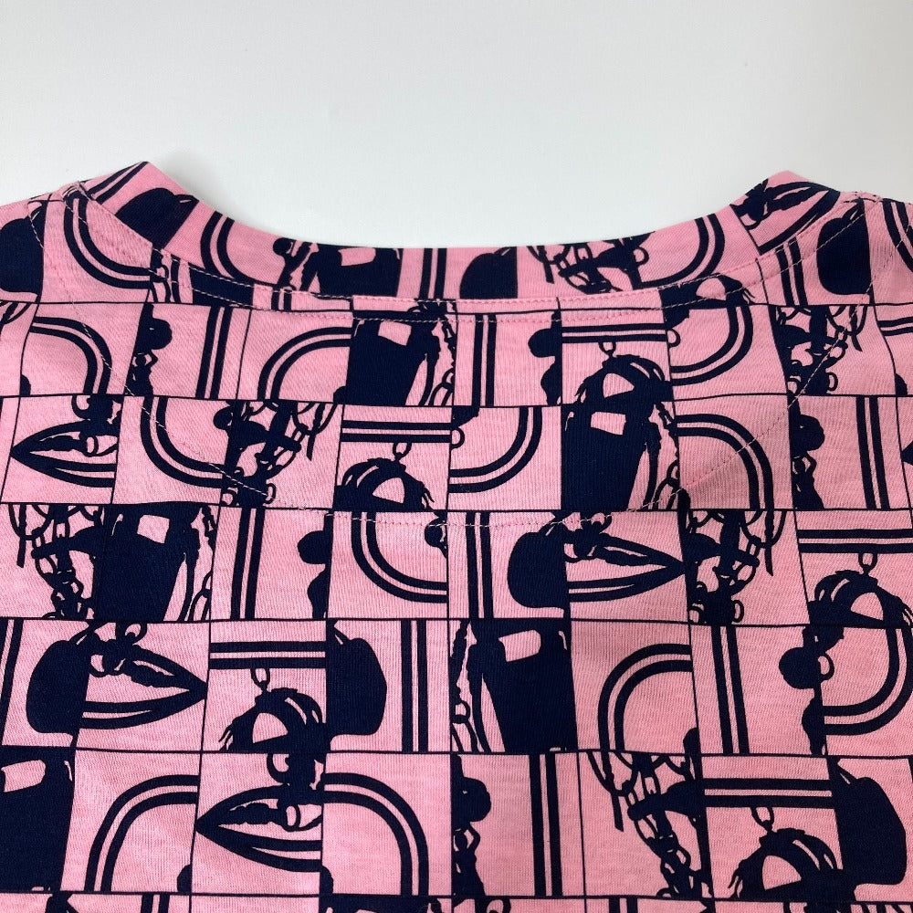 HERMES アパレル 半袖 ブライズ ド ガラ アン デソルドレ アパレル トップス 半袖Ｔシャツ コットン レディース ピンク