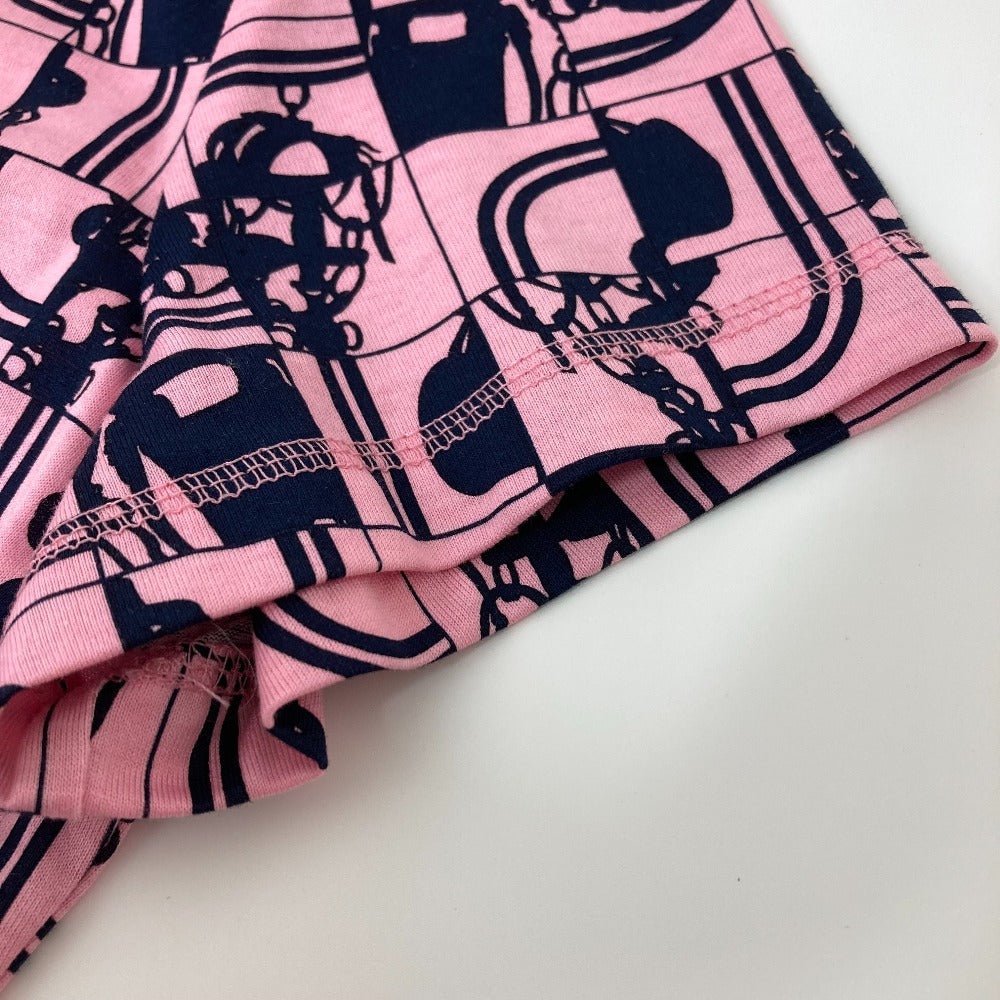 HERMES アパレル 半袖 ブライズ ド ガラ アン デソルドレ アパレル トップス 半袖Ｔシャツ コットン レディース ピンク