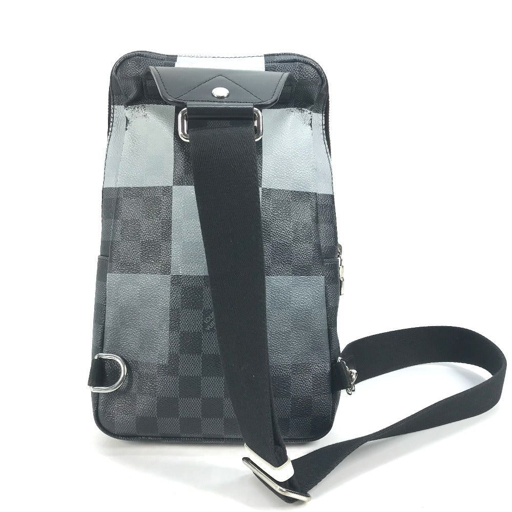 LOUIS VUITTON N40403 ダミエグラフィットジャイアント アヴェニュー・スリングバック カバン クロス ショルダーバッグ ボディバッグ キャンバス メンズ ブラック