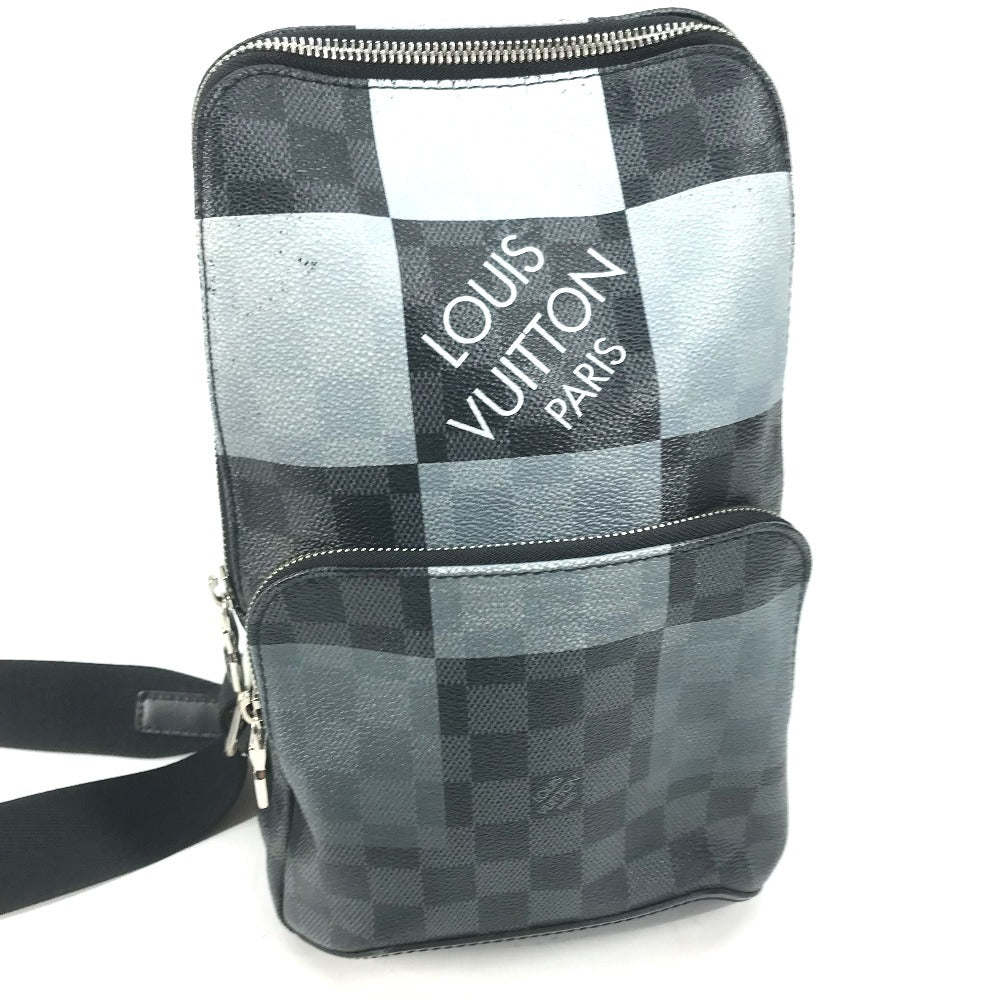 LOUIS VUITTON N40403 ダミエグラフィットジャイアント アヴェニュー・スリングバック カバン クロス ショルダーバッグ ボディバッグ キャンバス メンズ ブラック