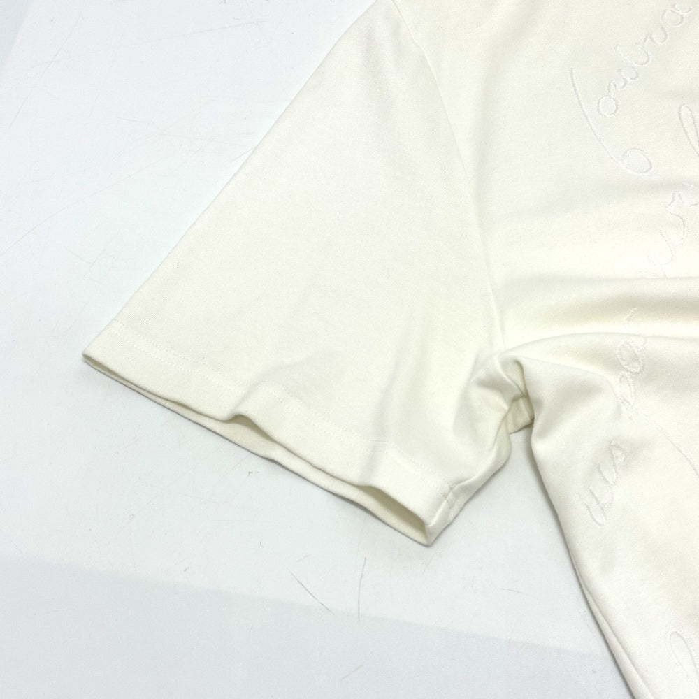 Berluti オールオーバー 刺繍スクリット Tシャツ アパレル トップス 半袖Ｔシャツ コットン メンズ ホワイト