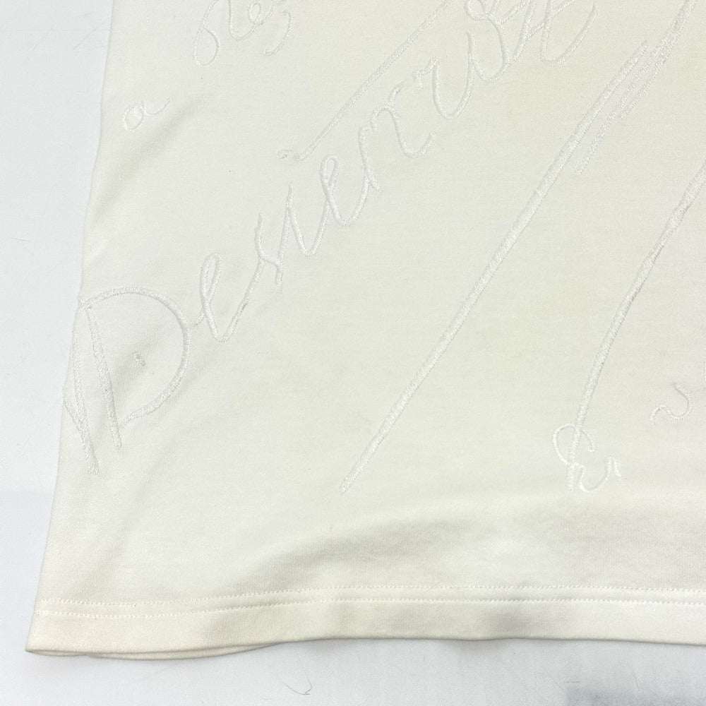 Berluti オールオーバー 刺繍スクリット Tシャツ アパレル トップス 半袖Ｔシャツ コットン メンズ ホワイト