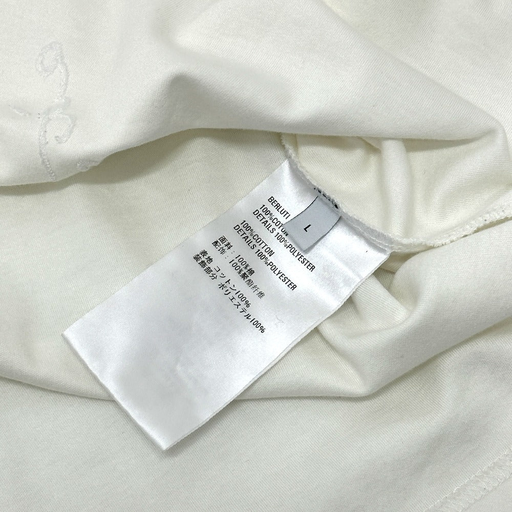 Berluti オールオーバー 刺繍スクリット Tシャツ アパレル トップス 半袖Ｔシャツ コットン メンズ ホワイト