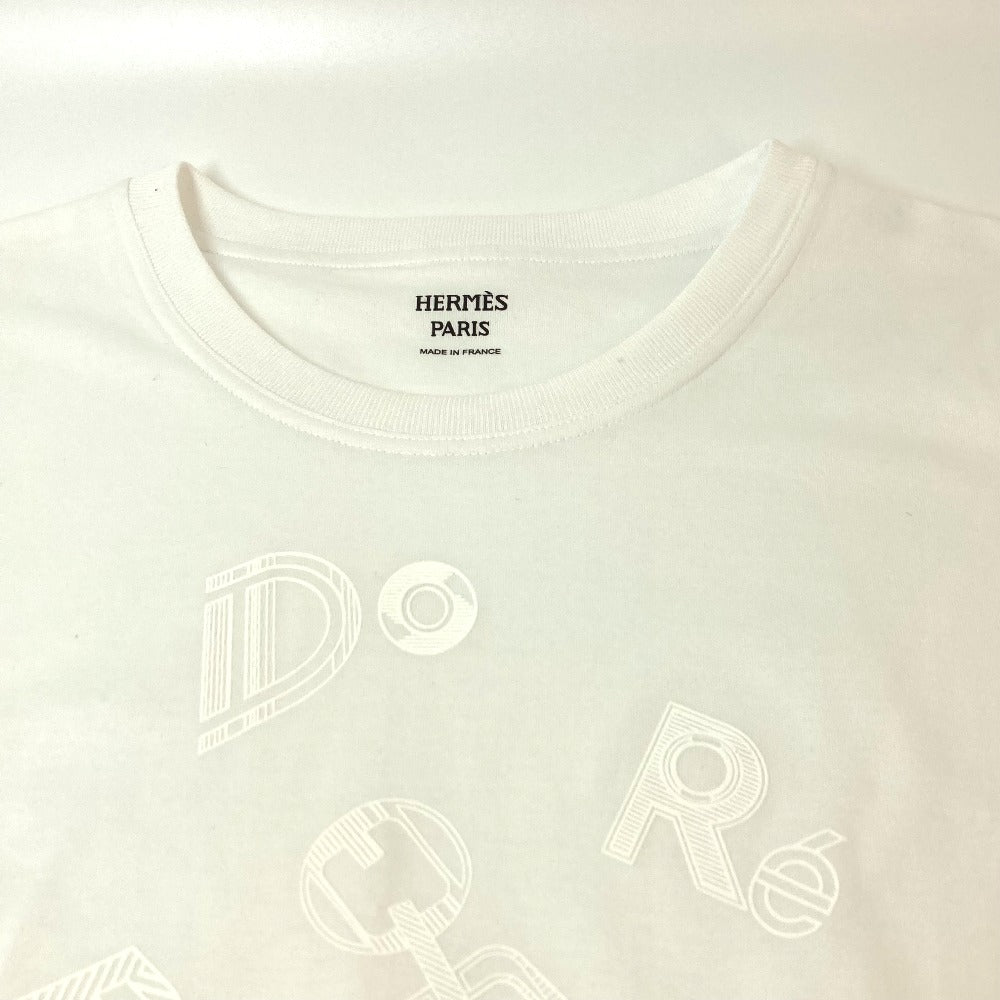 HERMES アパレル ド・レ・ブックル アパレル Tシャツワンピース ワンピース コットン レディース ホワイト