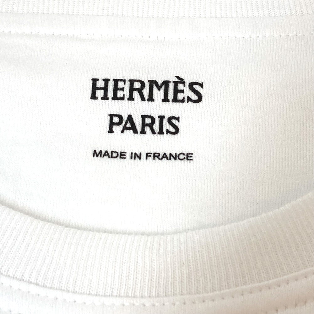 HERMES アパレル ド・レ・ブックル アパレル Tシャツワンピース ワンピース コットン レディース ホワイト