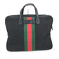 GUCCI 630922 シェリーライン ビジネスバッグ カバン ハンドバッグ ショルダーバッグ トートバッグ レザー/キャンバス レディース ブラック