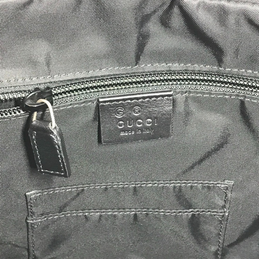 GUCCI 630922 シェリーライン ビジネスバッグ カバン ハンドバッグ ショルダーバッグ トートバッグ レザー/キャンバス レディース ブラック