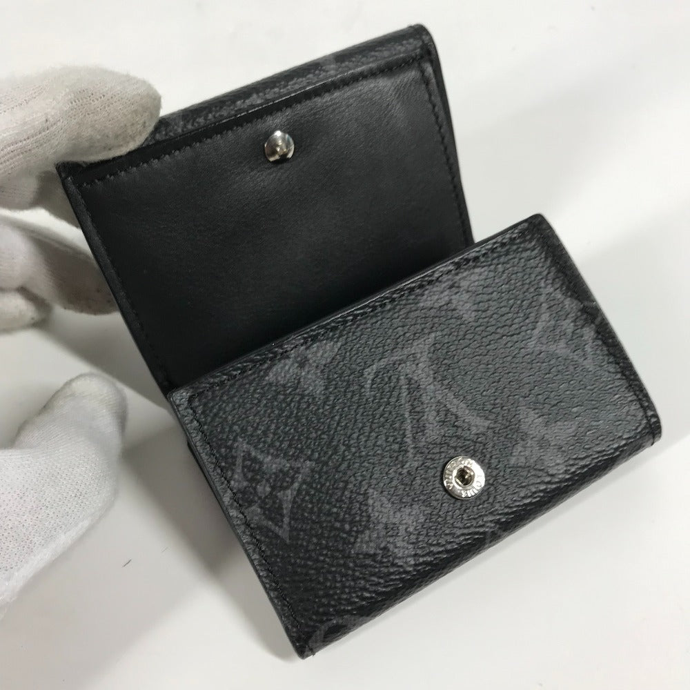 LOUIS VUITTON M67630 モノグラムエクリプス ディスカバリー コンパクト コンパクトウォレット 3つ折り財布 モノグラムエクリプスキャンバス メンズ ブラック