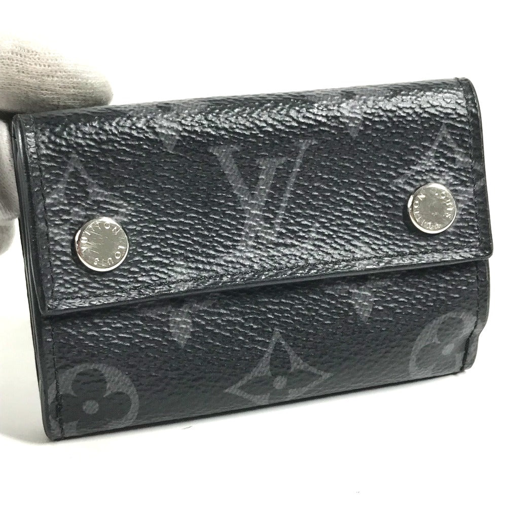 LOUIS VUITTON M67630 モノグラムエクリプス ディスカバリー コンパクト コンパクトウォレット 3つ折り財布 モノグラムエクリプスキャンバス メンズ ブラック